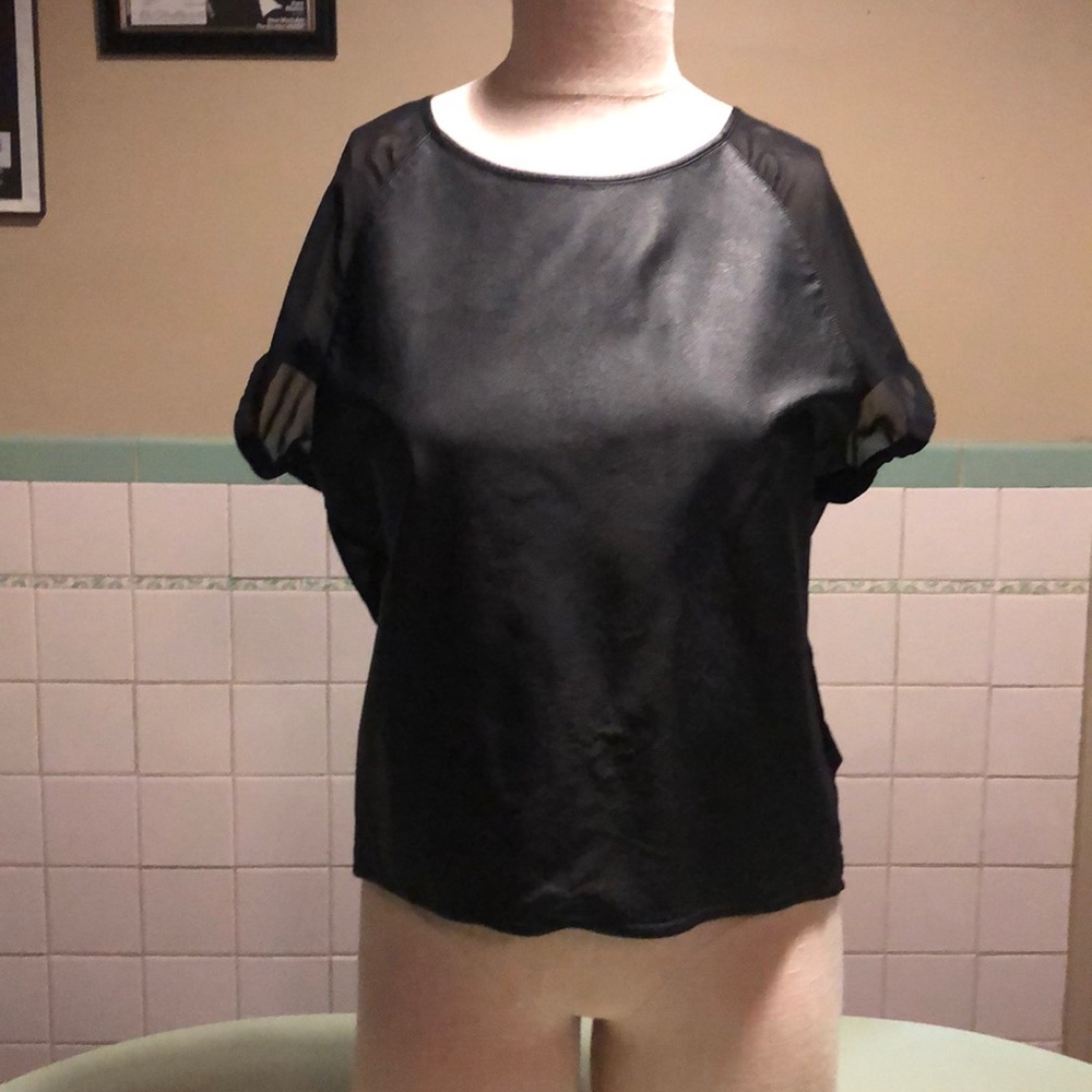 H&M “leather” blouse